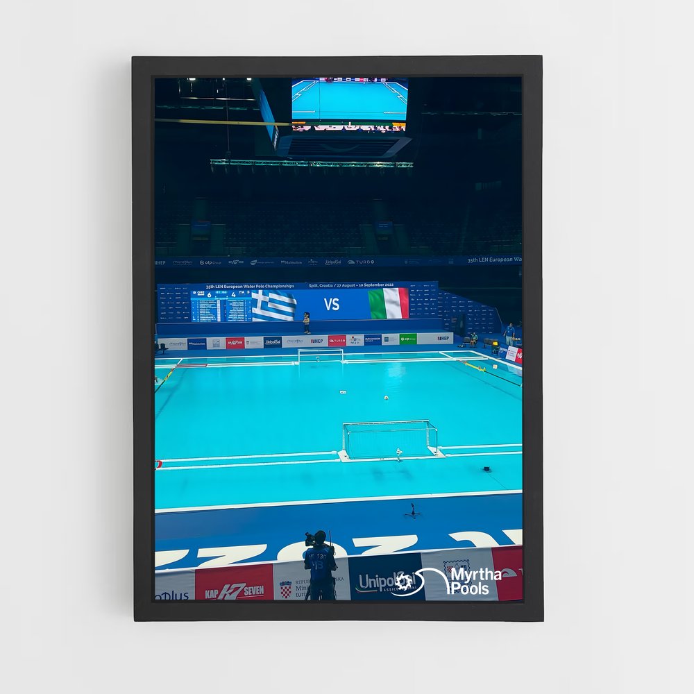 Poster European water – affiche Water-polo (vue 2)